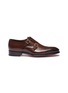 Main View - Click To Enlarge - SANTONI - 'Carter' double monk strap leather loafers