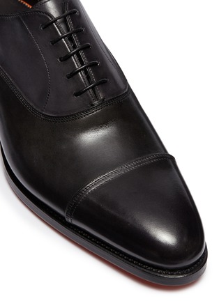 Detail View - Click To Enlarge - SANTONI - Leather Oxfords