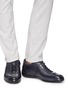 Figure View - Click To Enlarge - SANTONI - Panelled leather driving sneakers