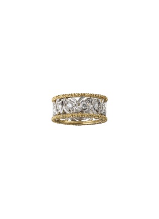 Main View - Click To Enlarge - BUCCELLATI - 'Ramage' diamond 18k yellow gold leaf openwork ring
