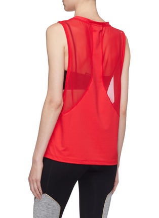Back View - Click To Enlarge - 42|54 - 'Queen of Hearts' mesh panel tank top