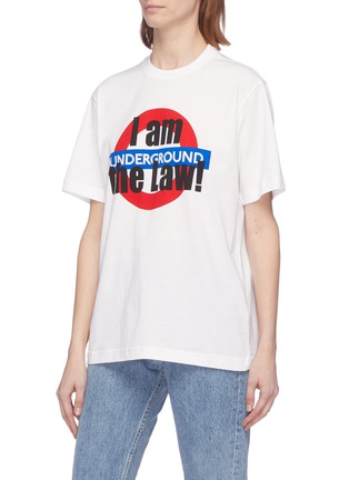 Front View - Click To Enlarge - VETEMENTS - Slogan graphic print unisex T-shirt
