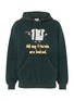 Main View - Click To Enlarge - VETEMENTS - Slogan graphic patch reversed hoodie