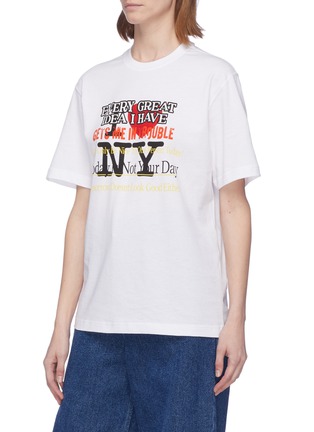Detail View - Click To Enlarge - VETEMENTS - 'I Love New York' slogan print unisex T-shirt