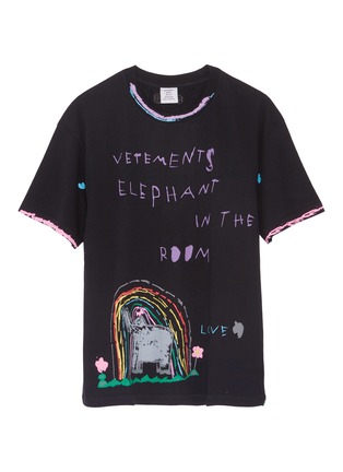 Main View - Click To Enlarge - VETEMENTS - 'Rainbow Elephant' graphic print unisex T-shirt