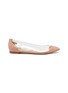 Main View - Click To Enlarge - GIANVITO ROSSI - 'Plexi' clear PVC leather flats