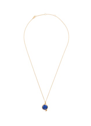 Main View - Click To Enlarge - HYÈRES LOR - 'Penny d'Or' lapis lazuli pendant necklace