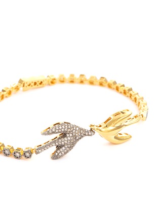 Detail View - Click To Enlarge - HYÈRES LOR - 'Colombe d'Or' diamond 14k gold bracelet