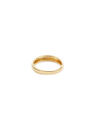 Figure View - Click To Enlarge - HYÈRES LOR - 'Champagne Moon' brushed 14k gold ring