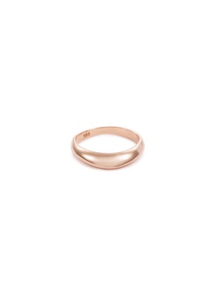 Main View - Click To Enlarge - HYÈRES LOR - 'Champagne Moon' brushed 14k rose gold ring