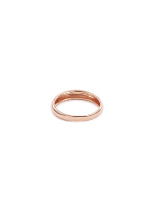 Figure View - Click To Enlarge - HYÈRES LOR - 'Champagne Moon' brushed 14k rose gold ring