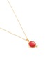 Detail View - Click To Enlarge - HYÈRES LOR - 'Penny d'Or' coral 14k gold pendant necklace