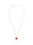 Main View - Click To Enlarge - HYÈRES LOR - 'Penny d'Or' coral 14k gold pendant necklace