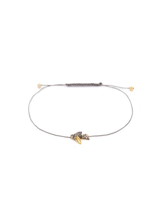 Main View - Click To Enlarge - HYÈRES LOR - 'Colombe d'Or' diamond 14k gold cord bracelet
