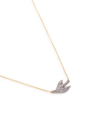 Detail View - Click To Enlarge - HYÈRES LOR - 'Colombe d'Or' diamond 14k gold pendant necklace