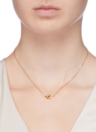 Figure View - Click To Enlarge - HYÈRES LOR - 'Colombe d'Or' 14k gold pendant necklace