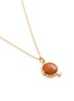 Detail View - Click To Enlarge - HYÈRES LOR - 'Penny d'Or' amber 14k gold pendant necklace