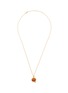 Main View - Click To Enlarge - HYÈRES LOR - 'Penny d'Or' amber 14k gold pendant necklace