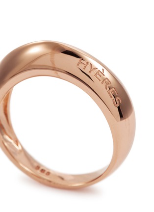 Detail View - Click To Enlarge - HYÈRES LOR - 'Champagne Moon' 14k rose gold ring