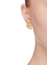 Figure View - Click To Enlarge - HYÈRES LOR - 'Champagne Moon' diamond 14k gold earrings