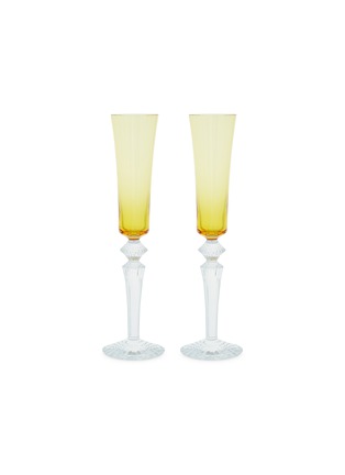 Main View - Click To Enlarge - BACCARAT - Mille Nuits Flutissimo champagne flute set – Amber