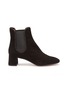 Main View - Click To Enlarge - AQUAZZURA - 'Catroux' stud scalloped edge suede Chelsea ankle boots