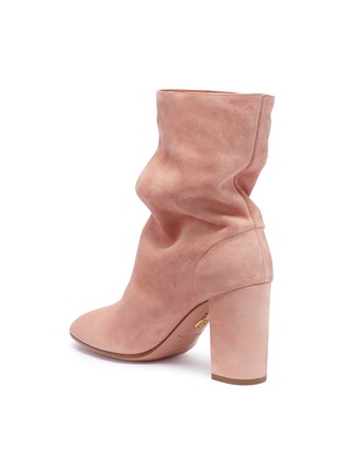 Detail View - Click To Enlarge - AQUAZZURA - 'Boogie' suede mid calf boots