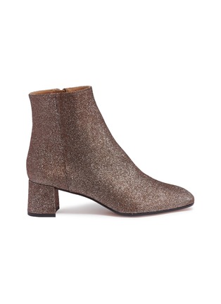 Main View - Click To Enlarge - AQUAZZURA - 'Grenelle' glitter knit ankle boots