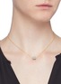 Figure View - Click To Enlarge - HEFANG - 'Aurora' cubic zirconia thread spindle necklace