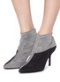 Figure View - Click To Enlarge - PIERRE HARDY - 'Kelly' colourblock knit boots