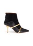 Main View - Click To Enlarge - MALONE SOULIERS - 'Madison' strappy leather and suede ankle boots
