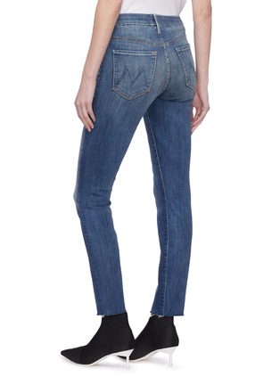 Back View - Click To Enlarge - MOTHER - 'Looker' frayed cuff skinny jeans