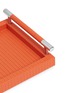 Detail View - Click To Enlarge - PINETTI - Dedalo small rectangle tray - Orange