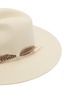 Detail View - Click To Enlarge - SENSI STUDIO - Feather embellished wool felt fedora hat