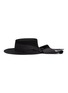 Main View - Click To Enlarge - SENSI STUDIO - Polka dot ribbon wool felt gaucho hat