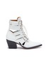 Main View - Click To Enlarge - CHLOÉ - 'Rylee' cutout leather lace-up ankle boots