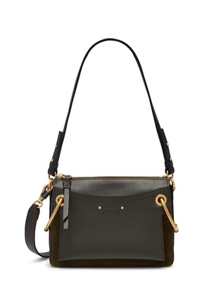 Main View - Click To Enlarge - CHLOÉ - 'Roy' oversized ring small leather crossbody bag