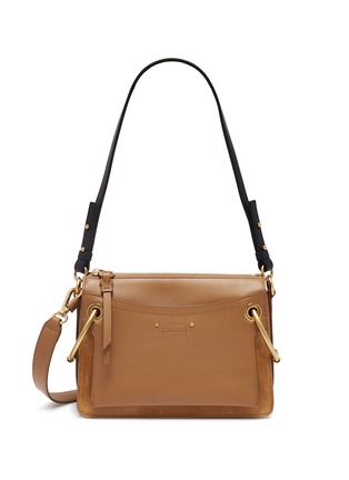 Main View - Click To Enlarge - CHLOÉ - 'Roy' oversized ring small leather crossbody bag