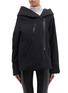 Main View - Click To Enlarge - PHVLO - Chest pocket hooded biker jacket