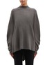 Main View - Click To Enlarge - PHVLO - Detachable back panel mock neck sweater
