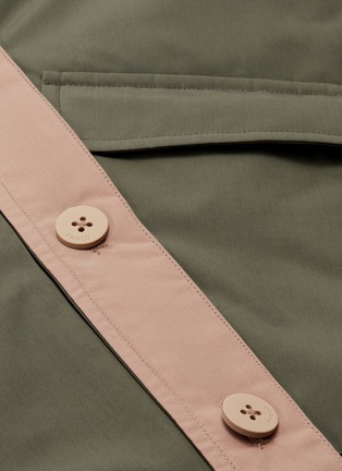  - PHVLO - Reversible slant button placket flap pocket coat