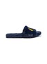 Main View - Click To Enlarge - JOSHUA SANDERS - 'Dream Smile' appliqué faux fur slide sandals