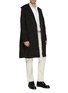 Figure View - Click To Enlarge - WALES BONNER - Contrast topstitching nylon trench coat