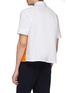 Back View - Click To Enlarge - WALES BONNER - Contrast stripe side split short sleeve shirt