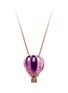 Main View - Click To Enlarge - BAO BAO WAN - Balloon' diamond amethyst 18k rose gold necklace