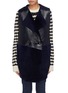 Main View - Click To Enlarge - KARL DONOGHUE - Lambskin shearling panelled double breasted long gilet