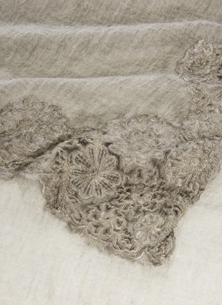 Detail View - Click To Enlarge - FALIERO SARTI - 'Dreaming' lace border wool blend scarf
