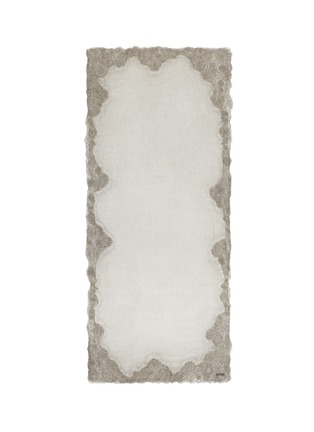Main View - Click To Enlarge - FALIERO SARTI - 'Dreaming' lace border wool blend scarf