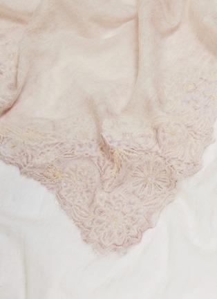 Detail View - Click To Enlarge - FALIERO SARTI - 'Dreaming' floral lace border scarf