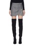 Main View - Click To Enlarge - ALICE & OLIVIA - 'Lennon' zip front houndstooth tartan plaid wrap skirt